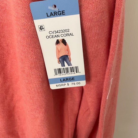 Vince camuto sweater coral size large - Picture 2 of 2